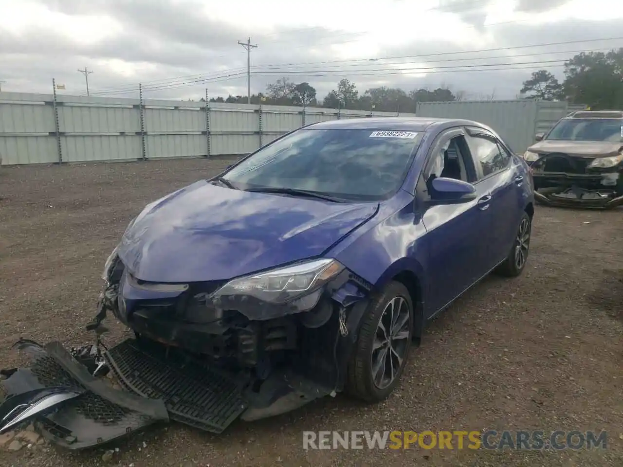 2 Photograph of a damaged car 2T1BURHEXKC222667 TOYOTA COROLLA 2019