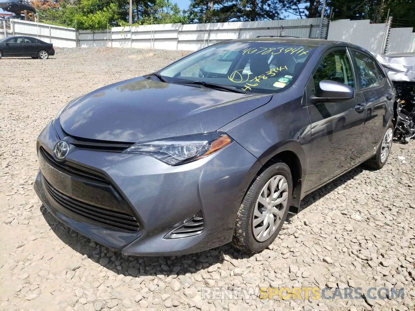 2 Photograph of a damaged car 2T1BURHEXKC222703 TOYOTA COROLLA 2019