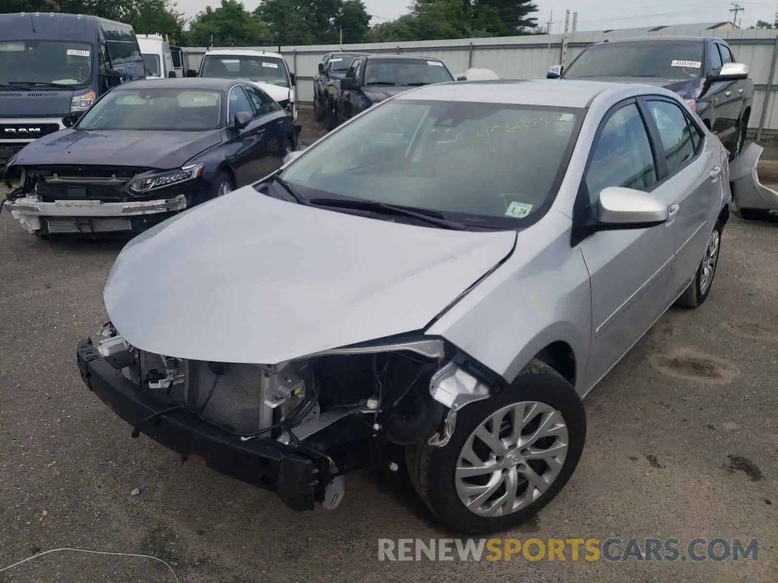 2 Photograph of a damaged car 2T1BURHEXKC222720 TOYOTA COROLLA 2019