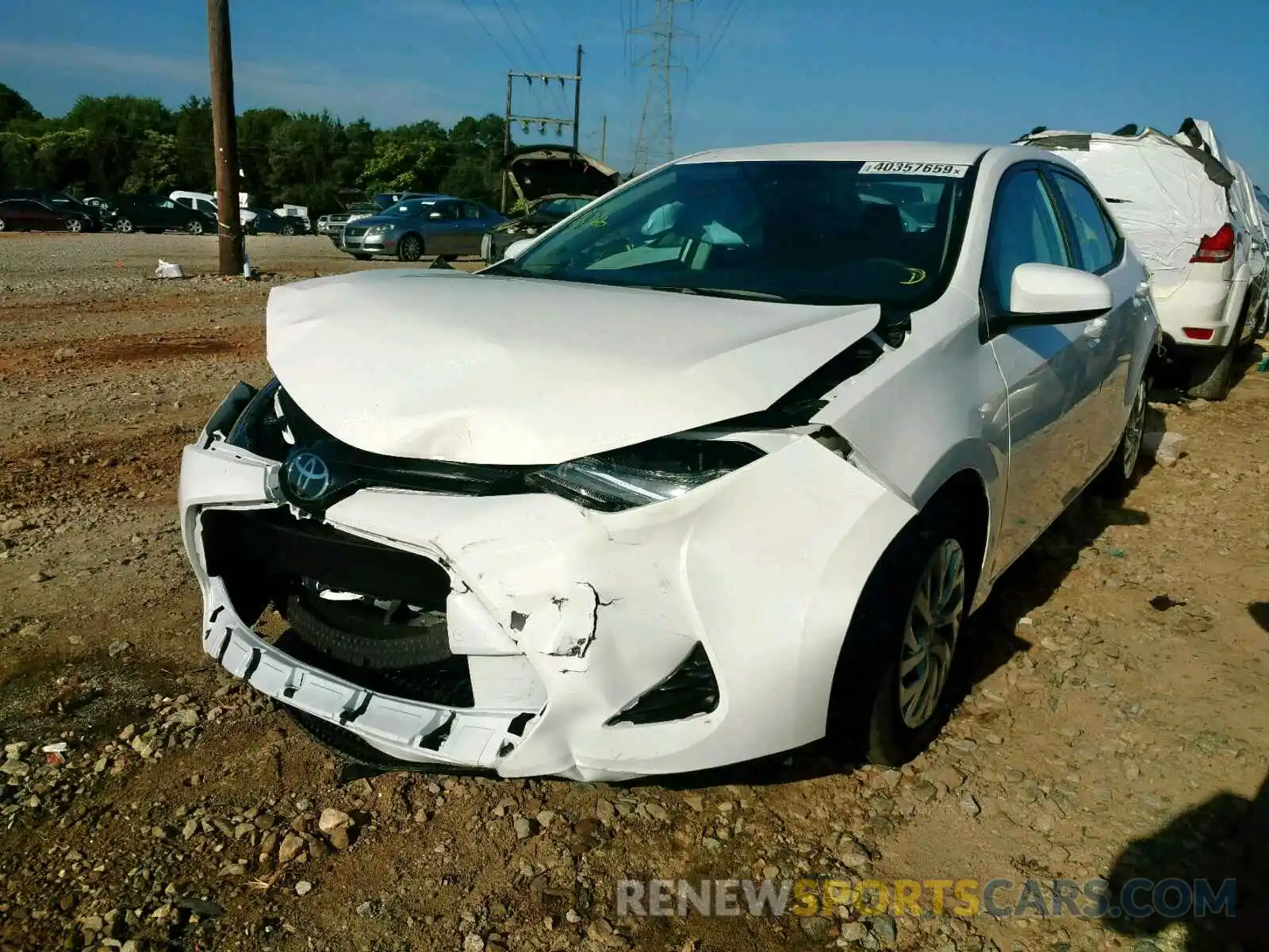 2 Photograph of a damaged car 2T1BURHEXKC222734 TOYOTA COROLLA 2019