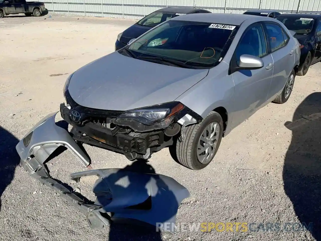 2 Photograph of a damaged car 2T1BURHEXKC223883 TOYOTA COROLLA 2019