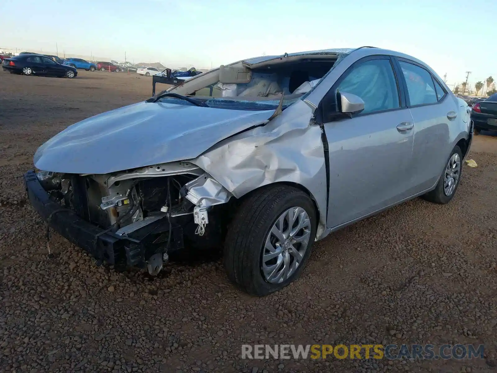 2 Photograph of a damaged car 2T1BURHEXKC223897 TOYOTA COROLLA 2019