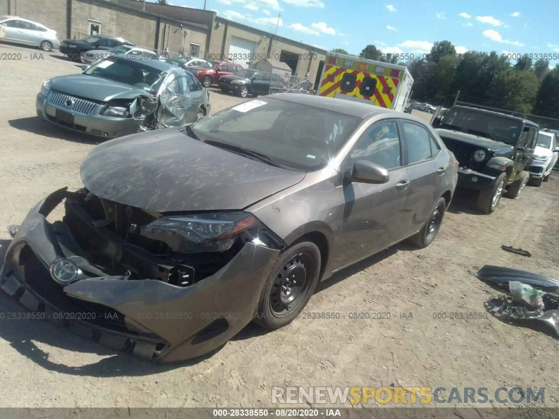 2 Photograph of a damaged car 2T1BURHEXKC223981 TOYOTA COROLLA 2019