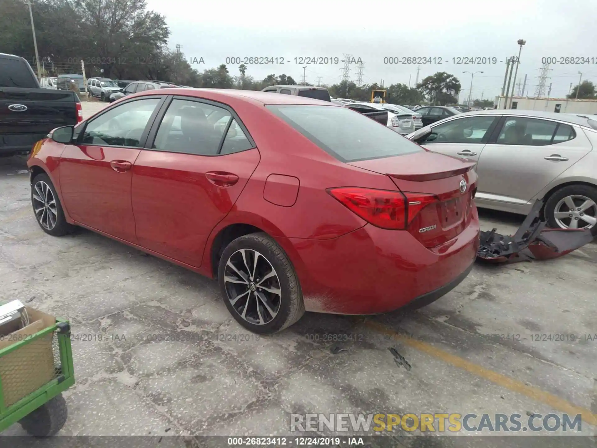 3 Photograph of a damaged car 2T1BURHEXKC224225 TOYOTA COROLLA 2019