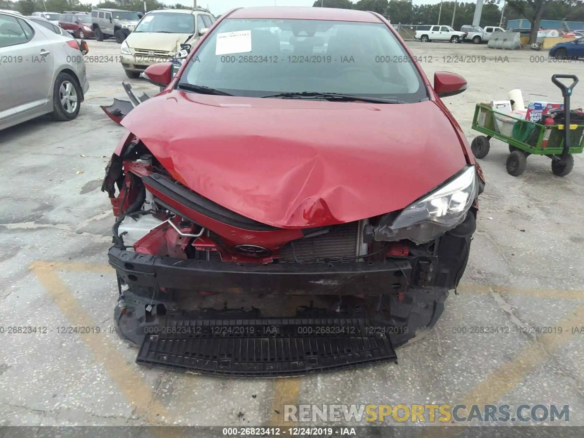 6 Photograph of a damaged car 2T1BURHEXKC224225 TOYOTA COROLLA 2019