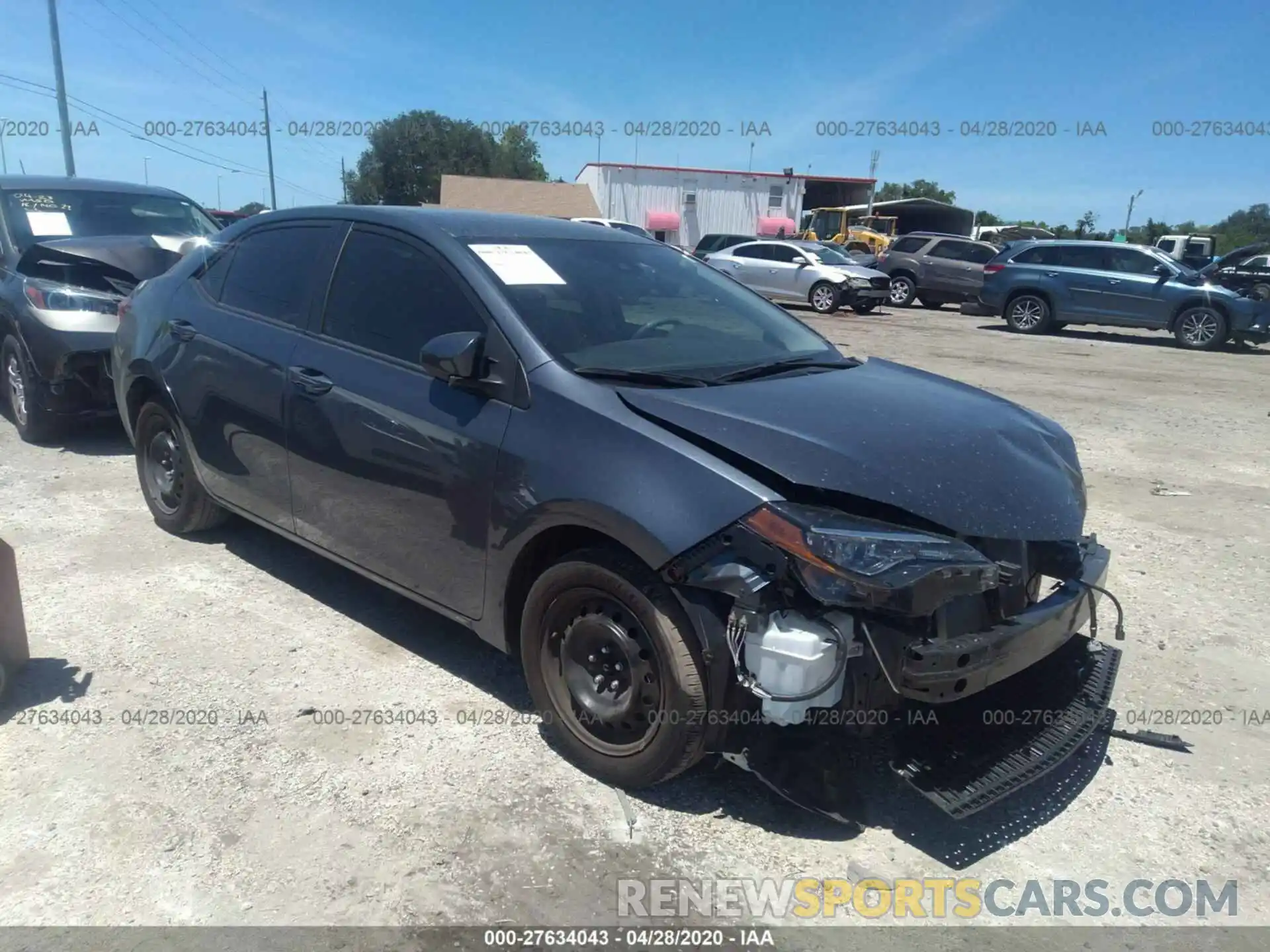 1 Photograph of a damaged car 2T1BURHEXKC224340 TOYOTA COROLLA 2019