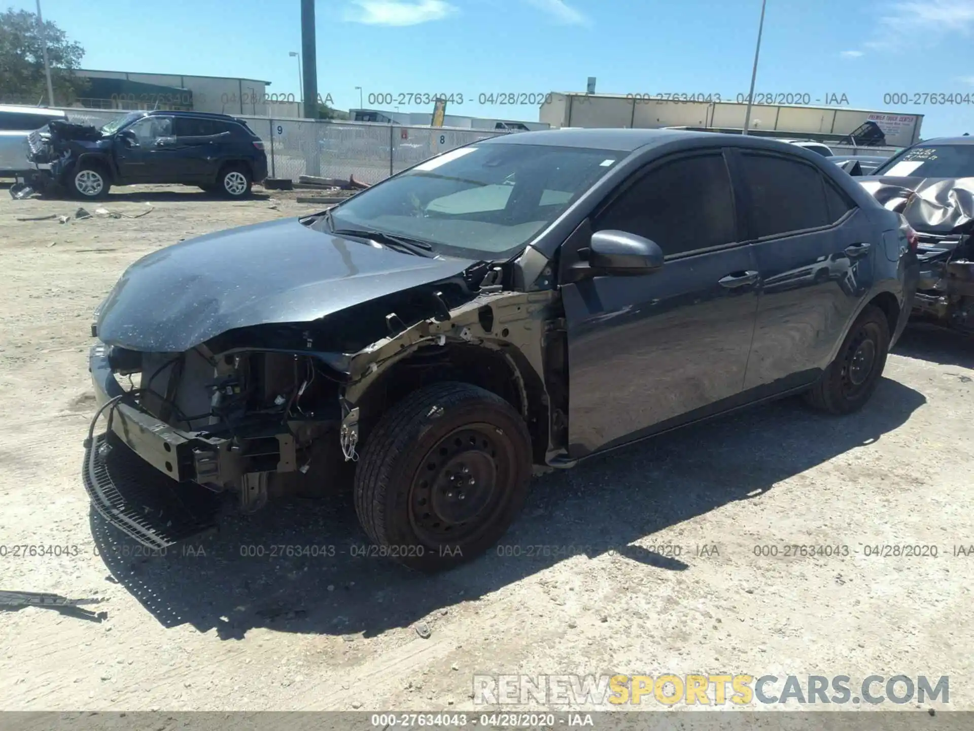 2 Photograph of a damaged car 2T1BURHEXKC224340 TOYOTA COROLLA 2019