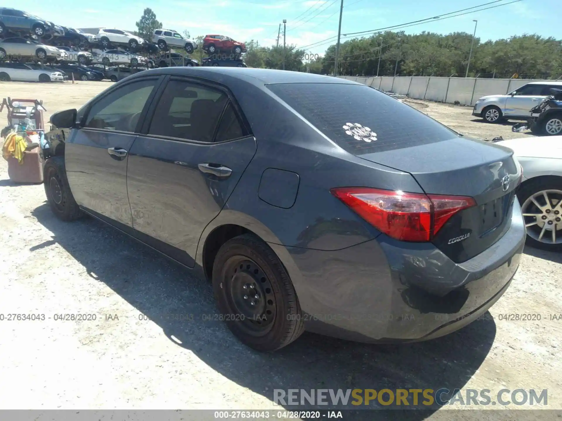 3 Photograph of a damaged car 2T1BURHEXKC224340 TOYOTA COROLLA 2019