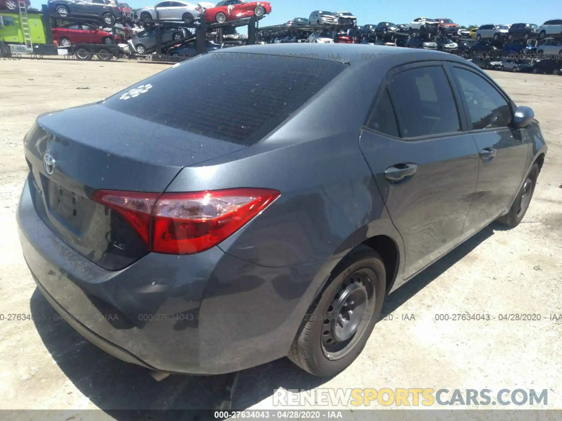 4 Photograph of a damaged car 2T1BURHEXKC224340 TOYOTA COROLLA 2019