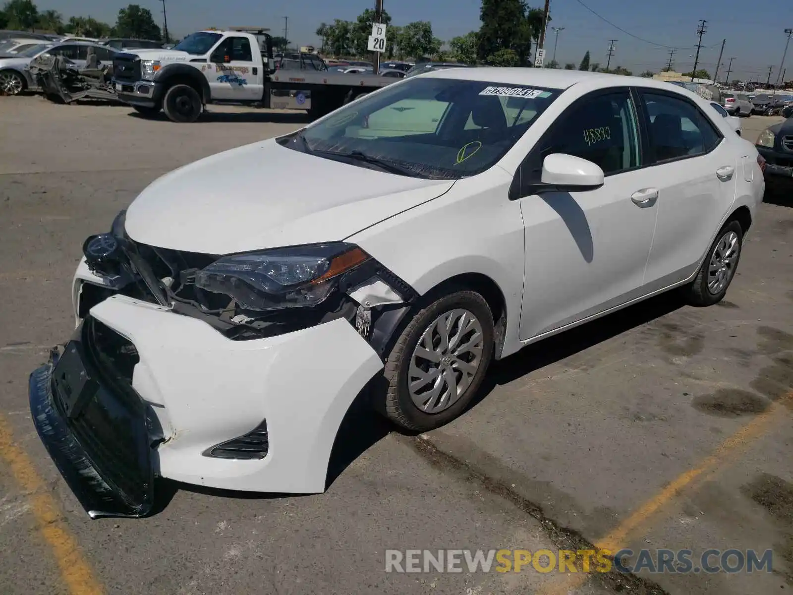 2 Photograph of a damaged car 2T1BURHEXKC224371 TOYOTA COROLLA 2019