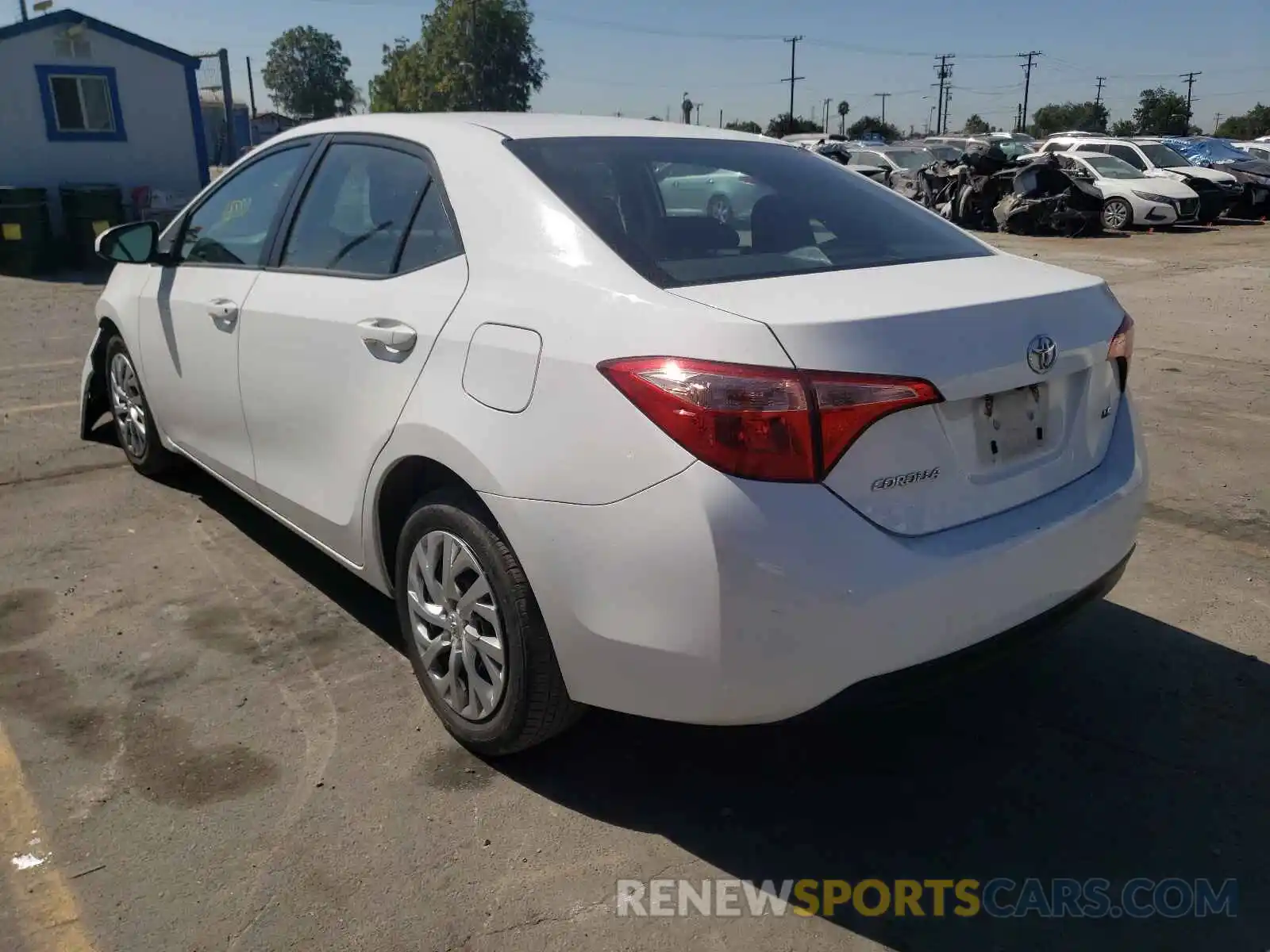 3 Photograph of a damaged car 2T1BURHEXKC224371 TOYOTA COROLLA 2019