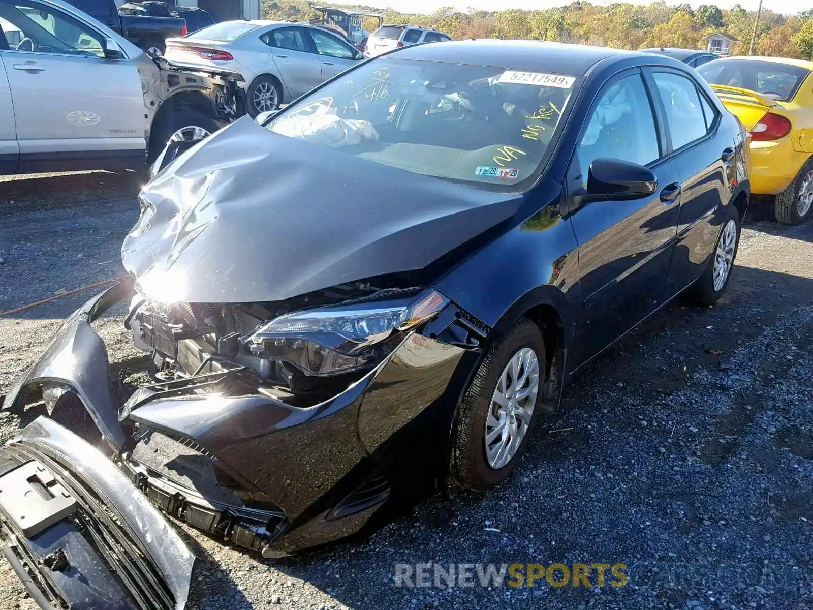 2 Photograph of a damaged car 2T1BURHEXKC224922 TOYOTA COROLLA 2019