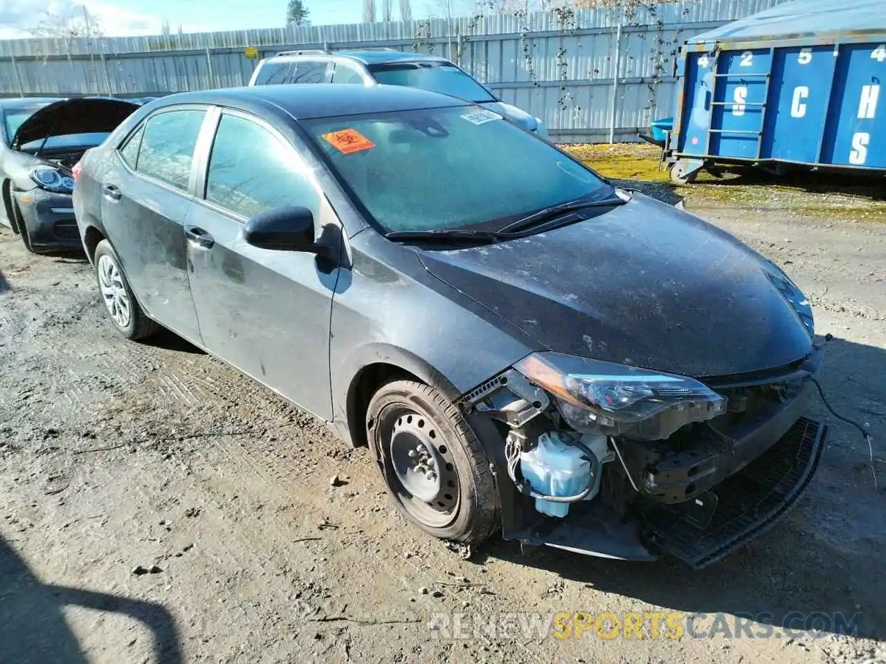 1 Photograph of a damaged car 2T1BURHEXKC225276 TOYOTA COROLLA 2019