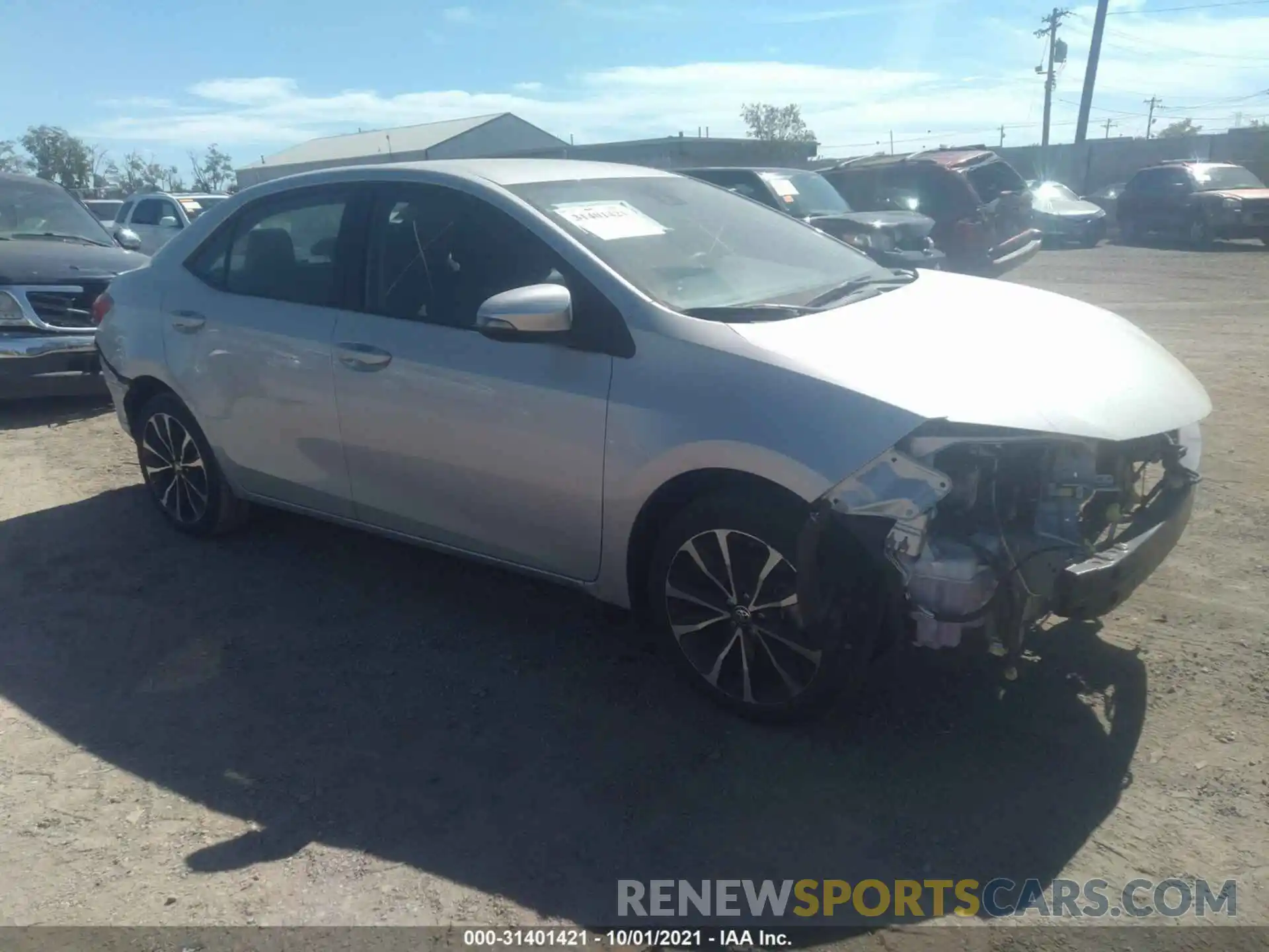 1 Photograph of a damaged car 2T1BURHEXKC225858 TOYOTA COROLLA 2019