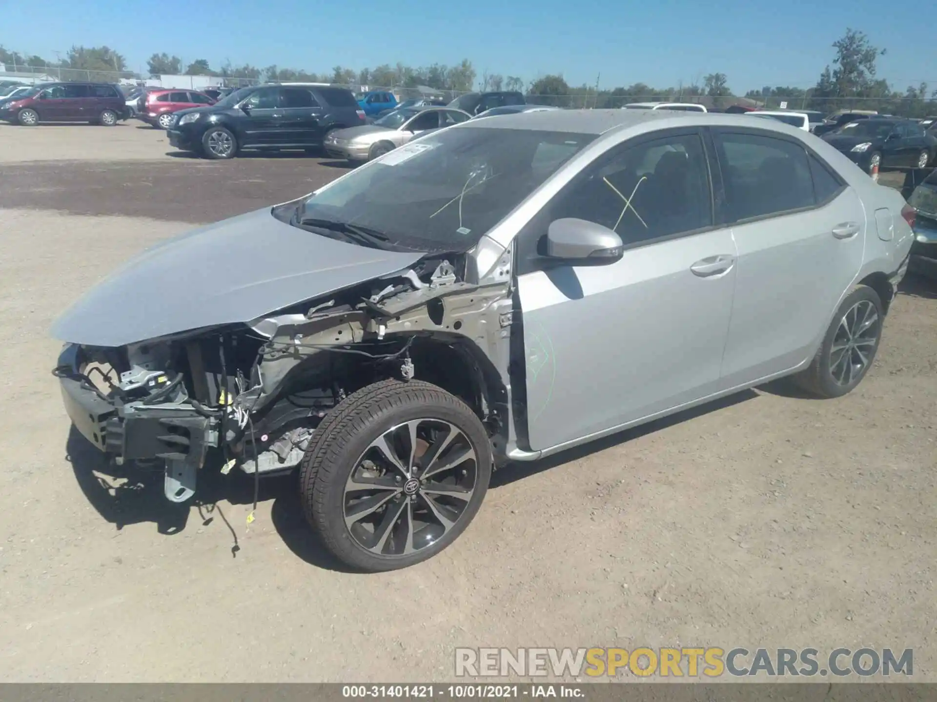 2 Photograph of a damaged car 2T1BURHEXKC225858 TOYOTA COROLLA 2019