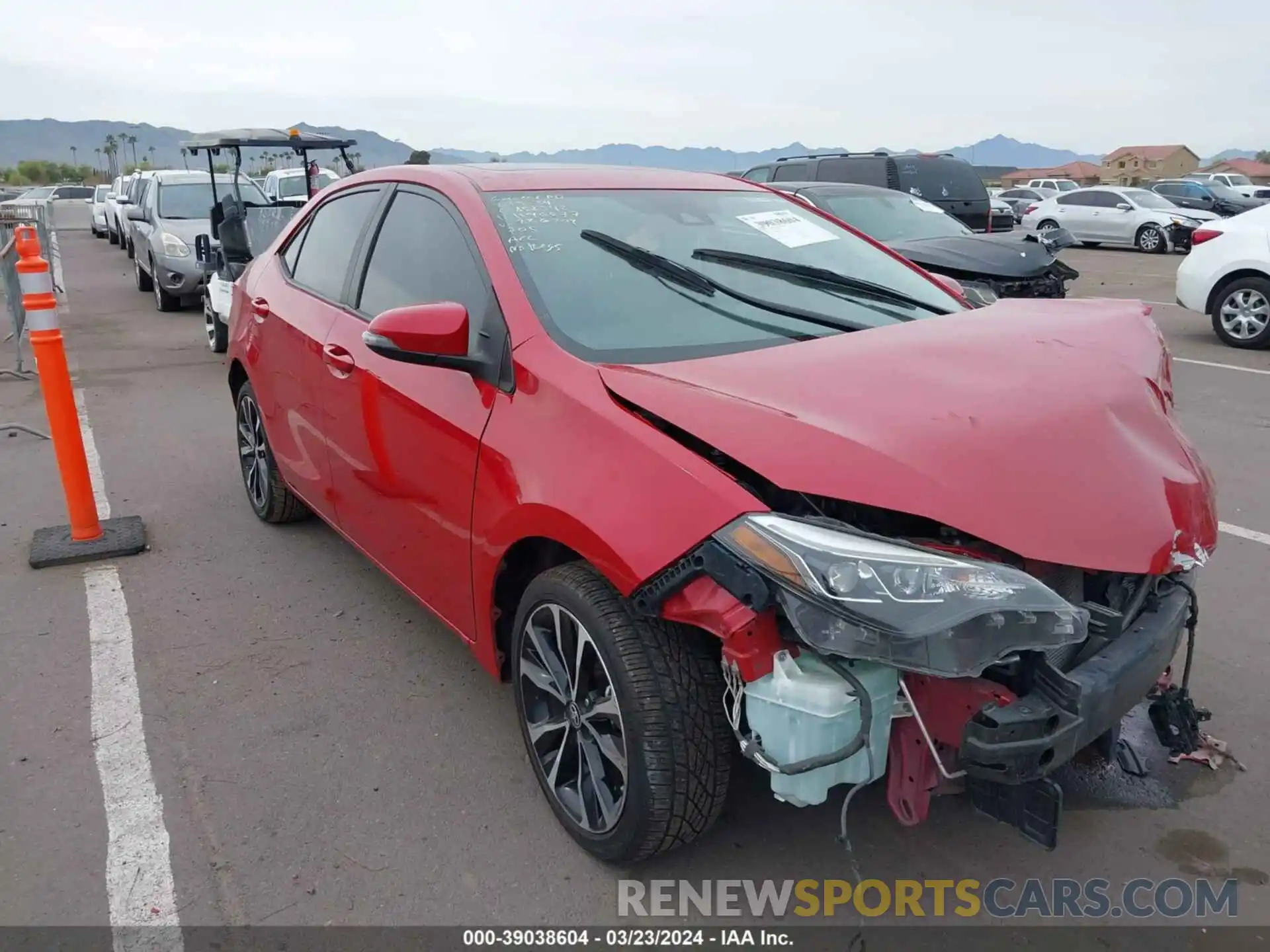 1 Photograph of a damaged car 2T1BURHEXKC226704 TOYOTA COROLLA 2019