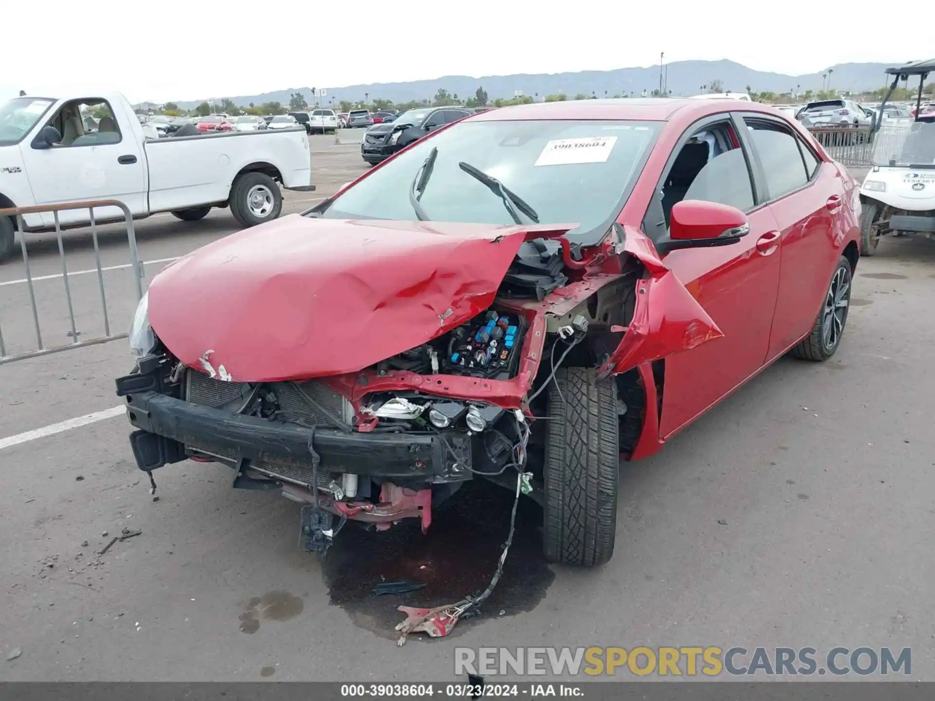 2 Photograph of a damaged car 2T1BURHEXKC226704 TOYOTA COROLLA 2019