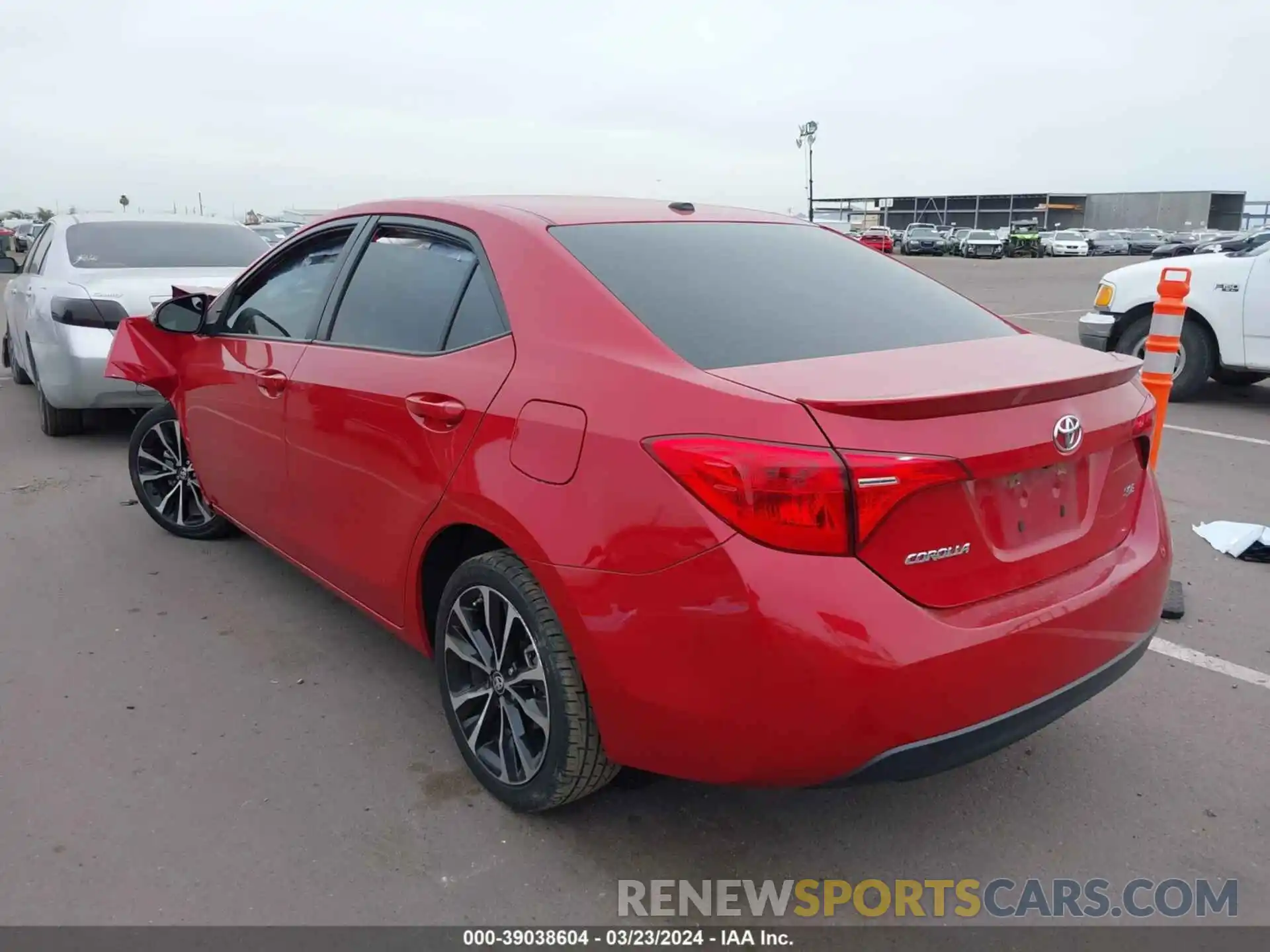 3 Photograph of a damaged car 2T1BURHEXKC226704 TOYOTA COROLLA 2019