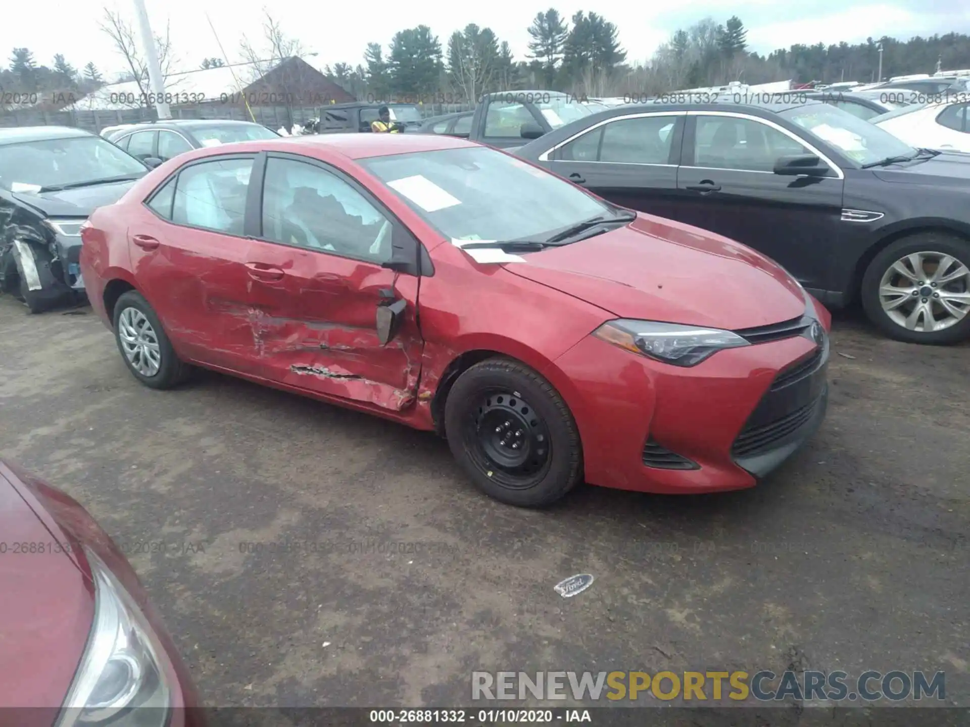 1 Photograph of a damaged car 2T1BURHEXKC227190 TOYOTA COROLLA 2019