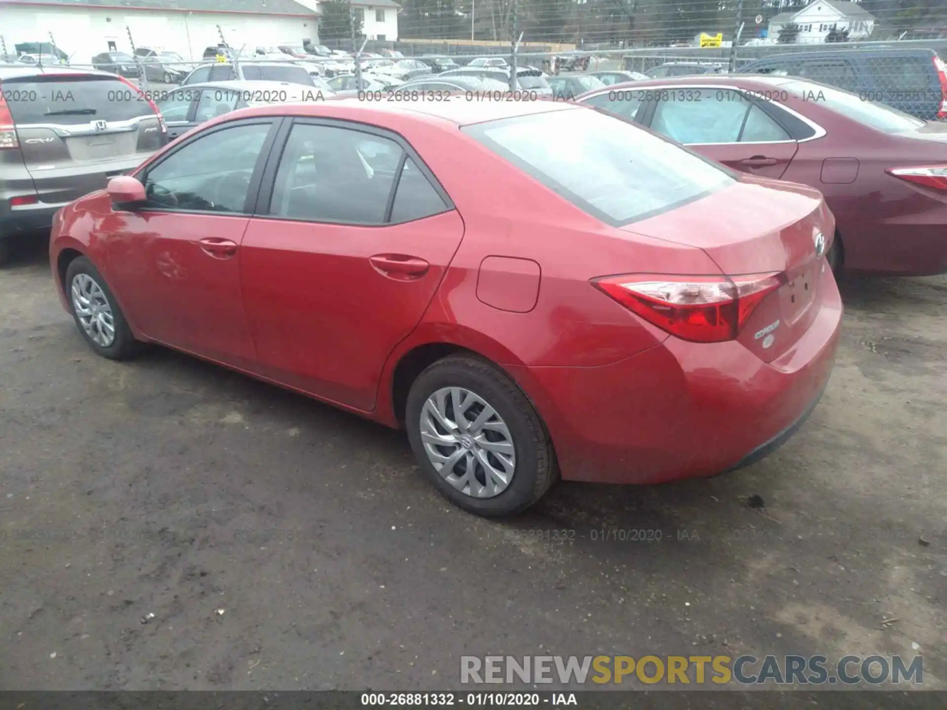 3 Photograph of a damaged car 2T1BURHEXKC227190 TOYOTA COROLLA 2019