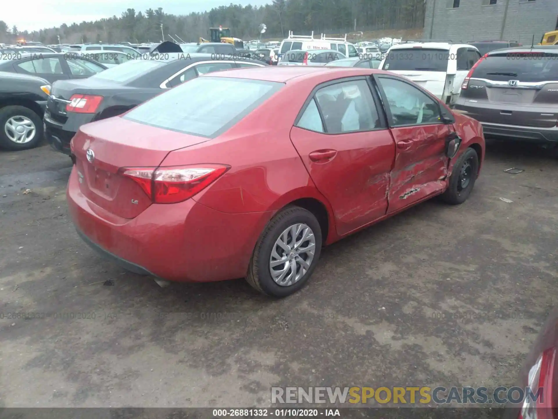 4 Photograph of a damaged car 2T1BURHEXKC227190 TOYOTA COROLLA 2019