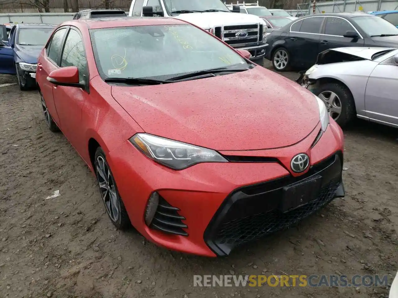 1 Photograph of a damaged car 2T1BURHEXKC227383 TOYOTA COROLLA 2019