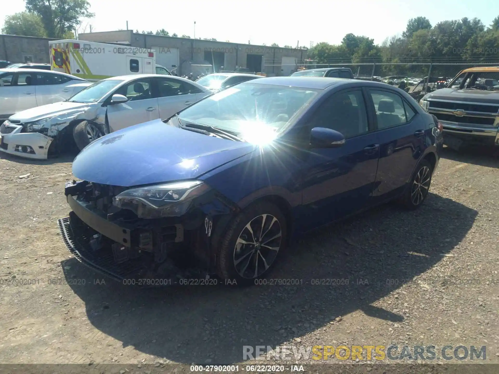 2 Photograph of a damaged car 2T1BURHEXKC227464 TOYOTA COROLLA 2019