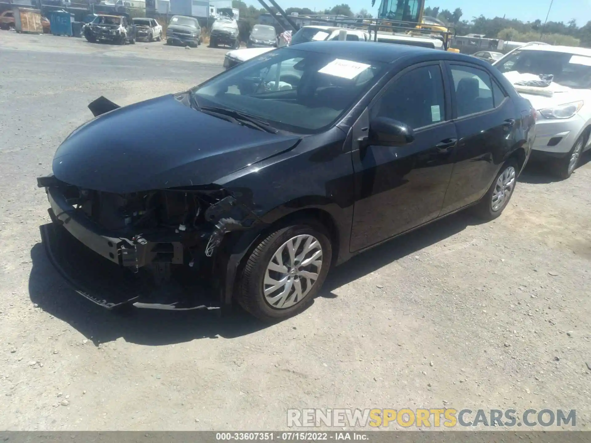 2 Photograph of a damaged car 2T1BURHEXKC227495 TOYOTA COROLLA 2019