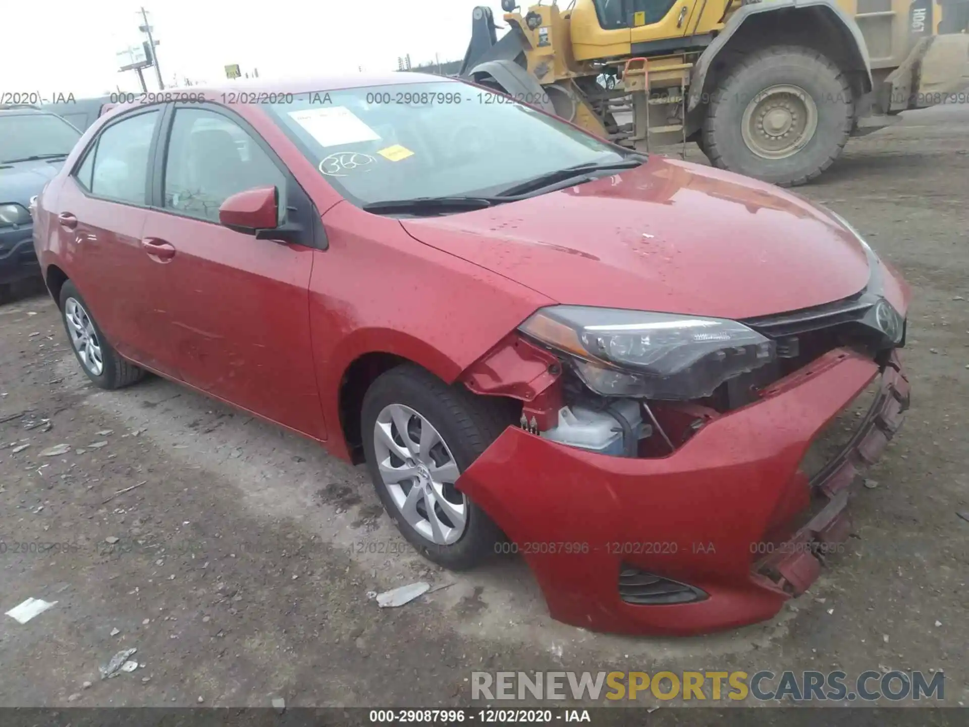 1 Photograph of a damaged car 2T1BURHEXKC227528 TOYOTA COROLLA 2019