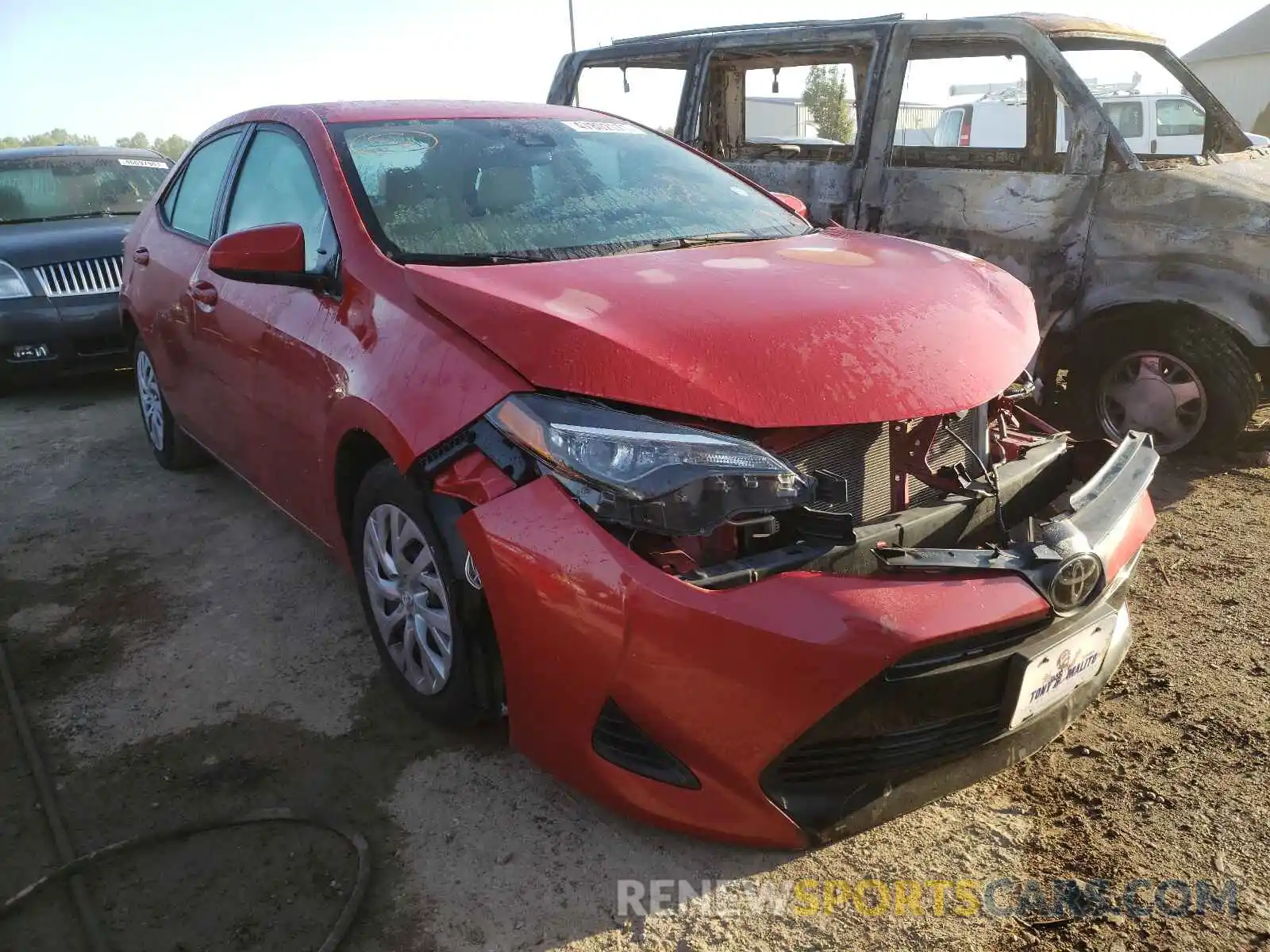 1 Photograph of a damaged car 2T1BURHEXKC227576 TOYOTA COROLLA 2019