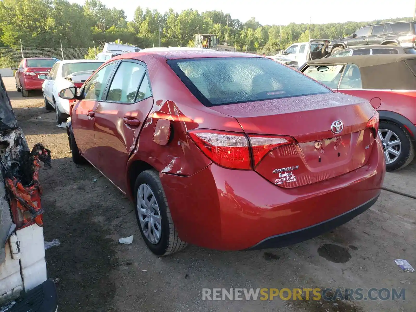 3 Photograph of a damaged car 2T1BURHEXKC227576 TOYOTA COROLLA 2019