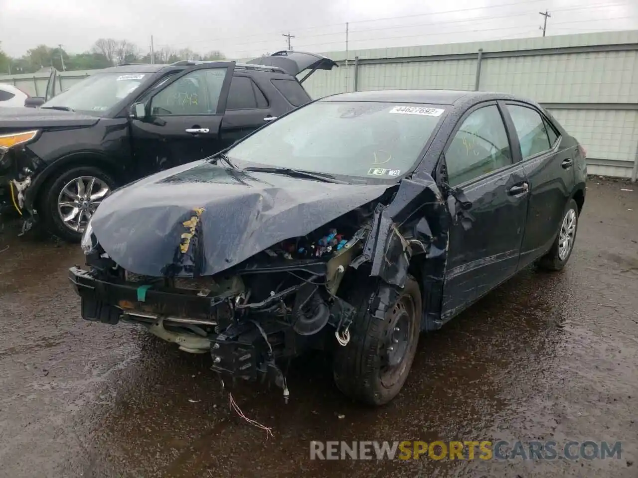 2 Photograph of a damaged car 2T1BURHEXKC227741 TOYOTA COROLLA 2019