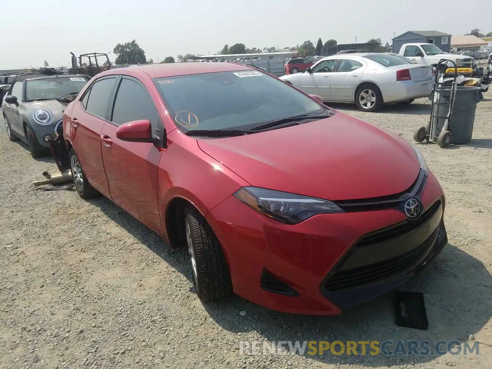 1 Photograph of a damaged car 2T1BURHEXKC228176 TOYOTA COROLLA 2019