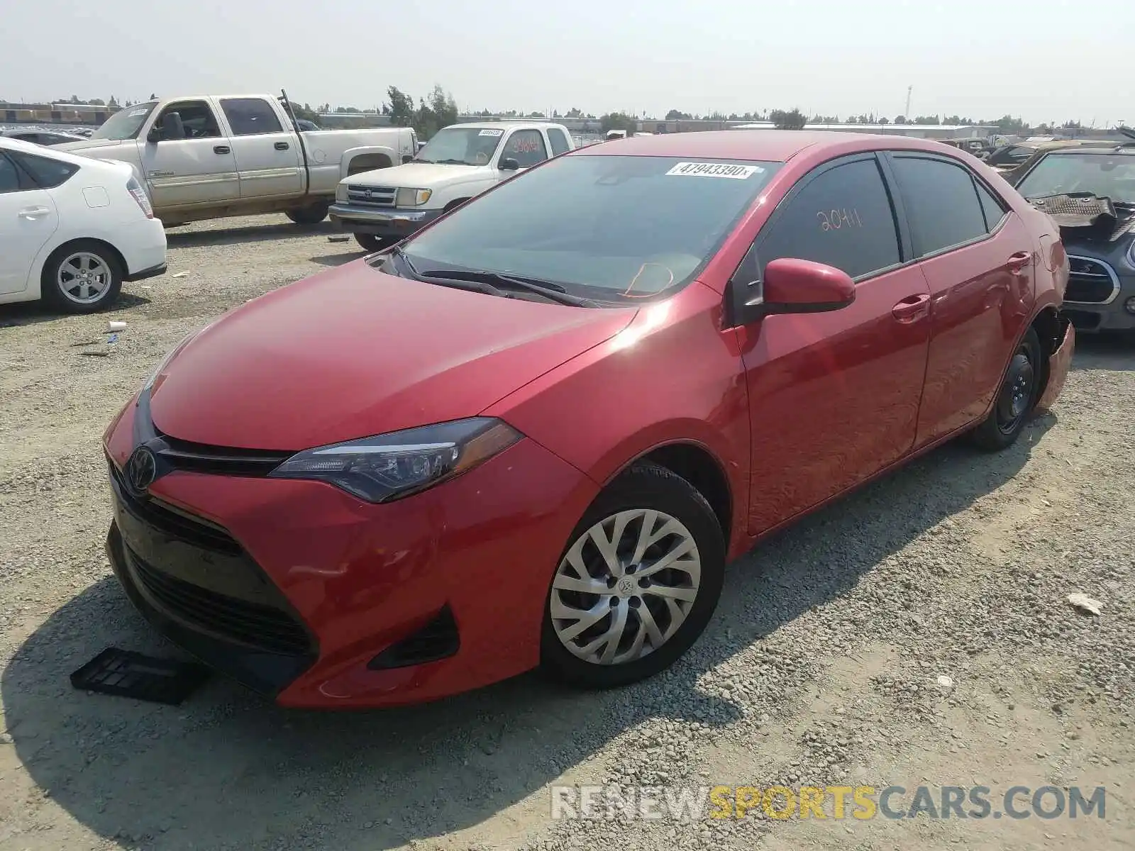 2 Photograph of a damaged car 2T1BURHEXKC228176 TOYOTA COROLLA 2019