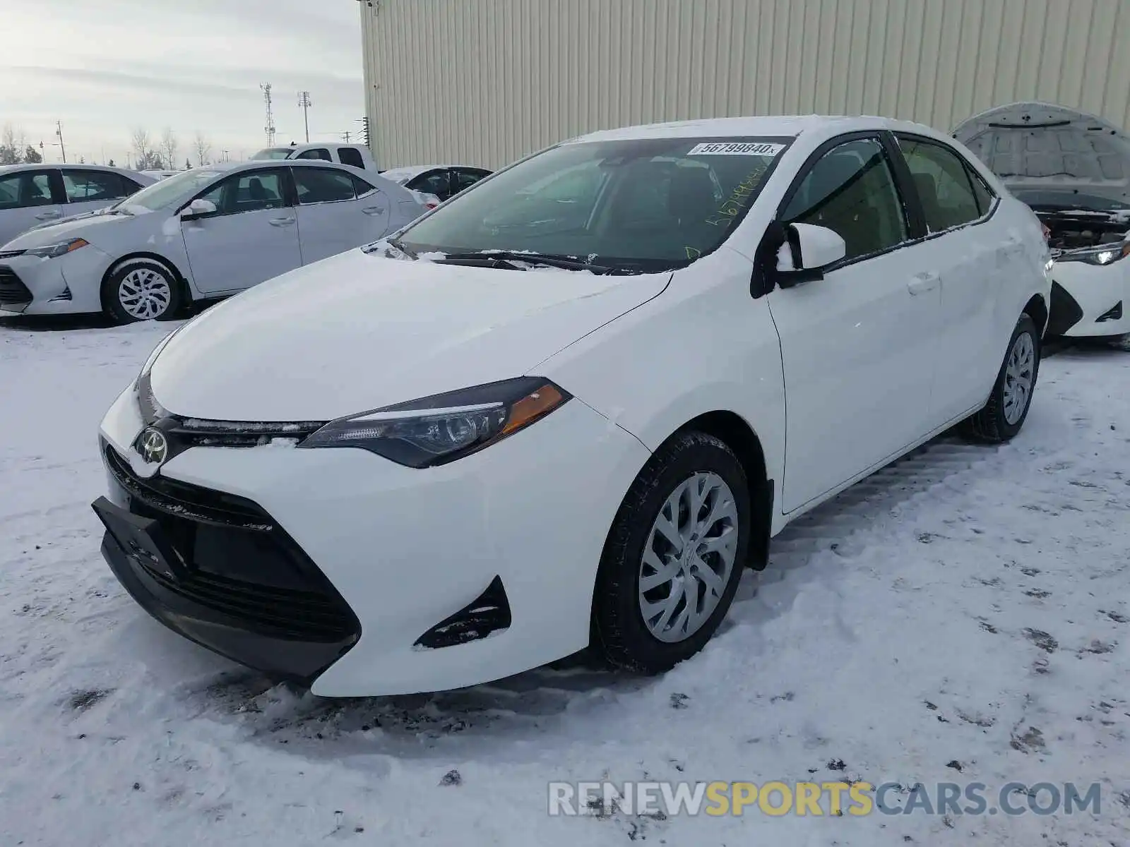 2 Photograph of a damaged car 2T1BURHEXKC228887 TOYOTA COROLLA 2019