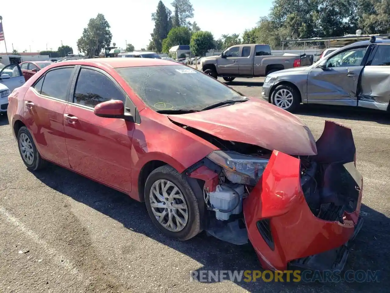 1 Photograph of a damaged car 2T1BURHEXKC229540 TOYOTA COROLLA 2019