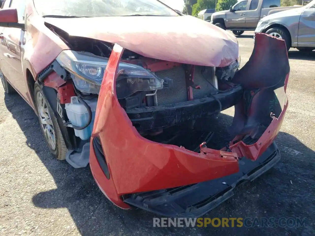 9 Photograph of a damaged car 2T1BURHEXKC229540 TOYOTA COROLLA 2019