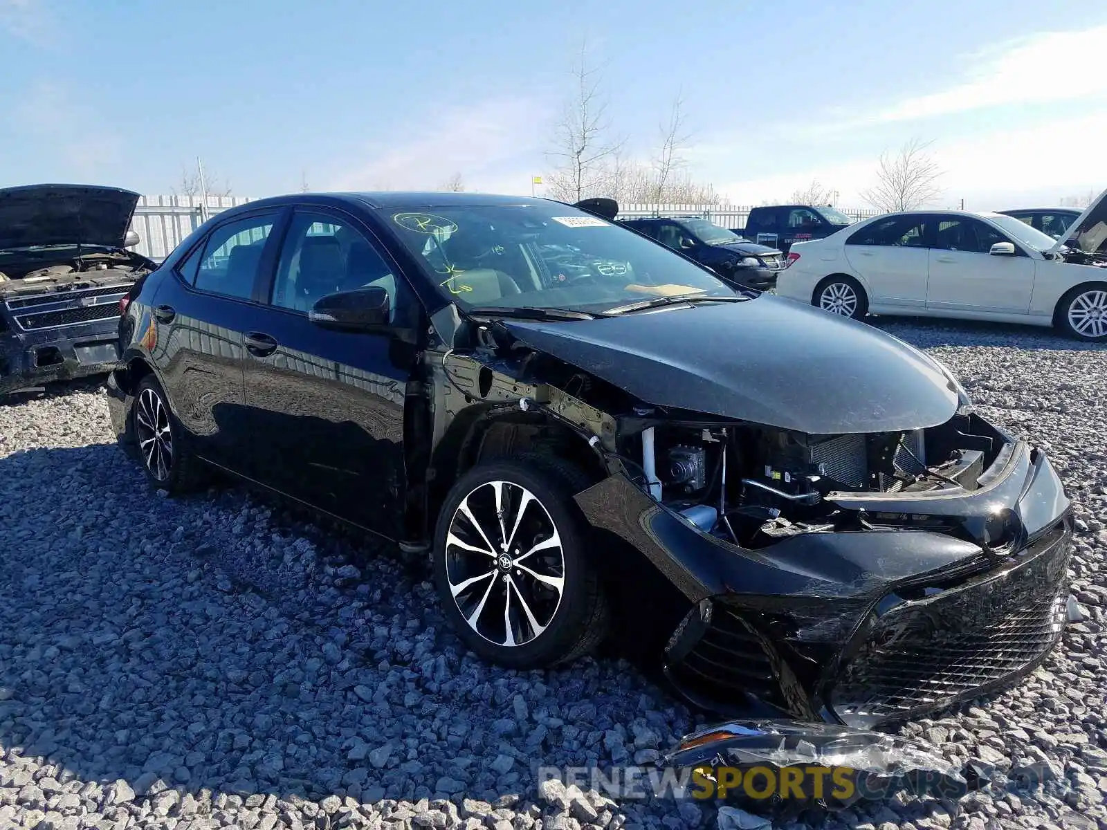 1 Photograph of a damaged car 2T1BURHEXKC229568 TOYOTA COROLLA 2019