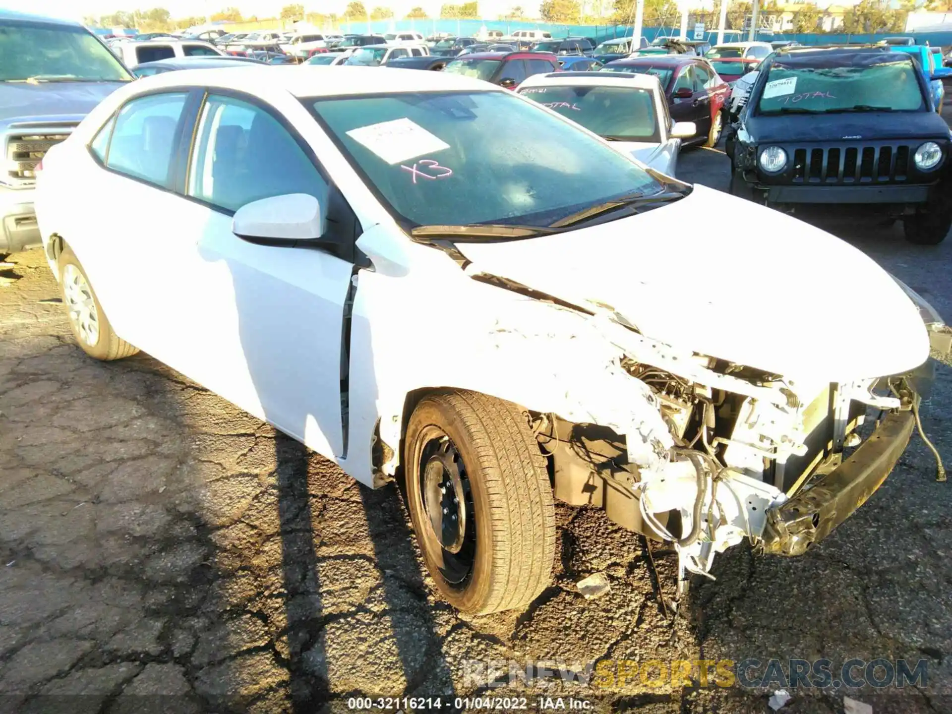 1 Photograph of a damaged car 2T1BURHEXKC229800 TOYOTA COROLLA 2019