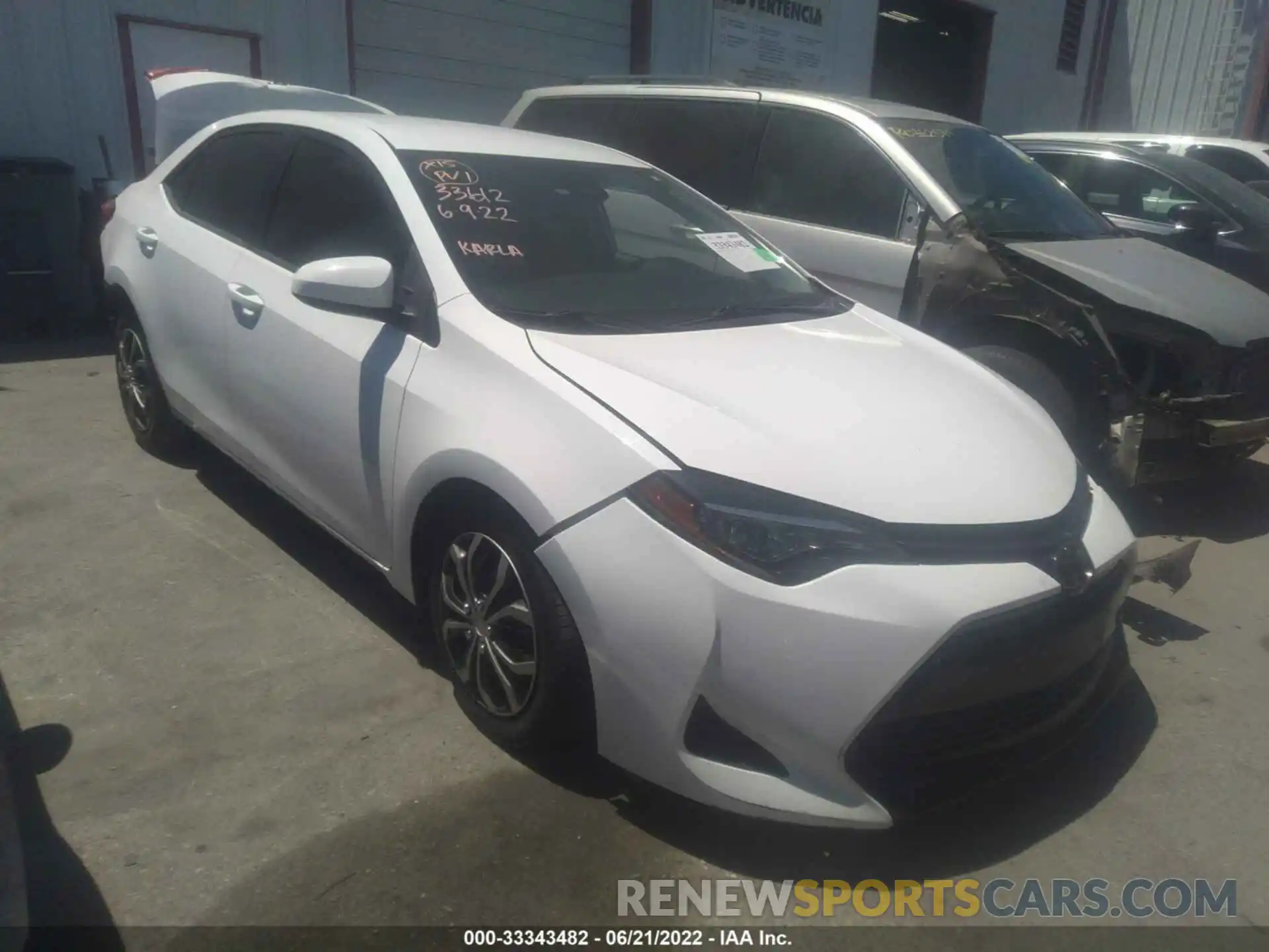 1 Photograph of a damaged car 2T1BURHEXKC230350 TOYOTA COROLLA 2019