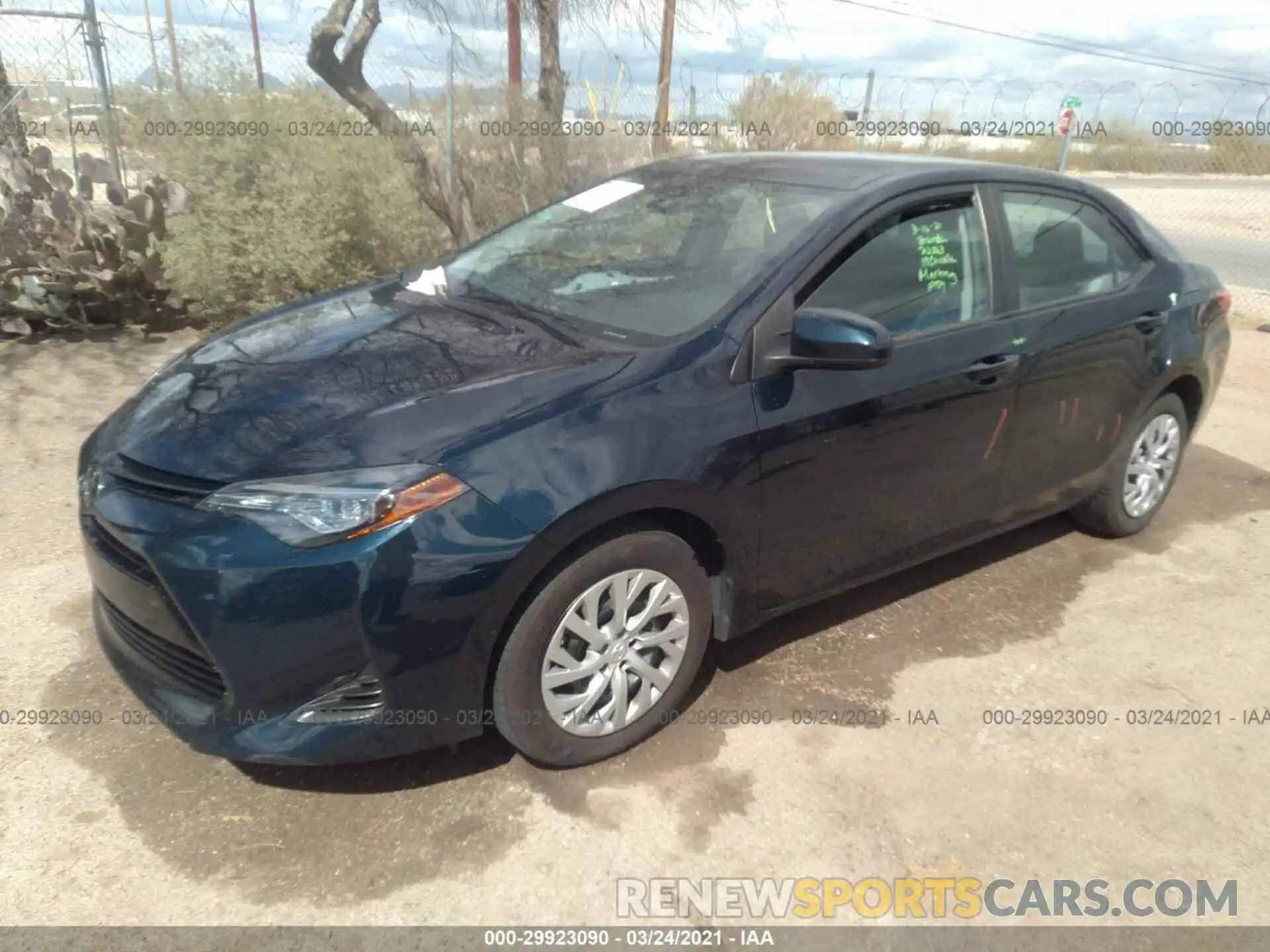 2 Photograph of a damaged car 2T1BURHEXKC230879 TOYOTA COROLLA 2019