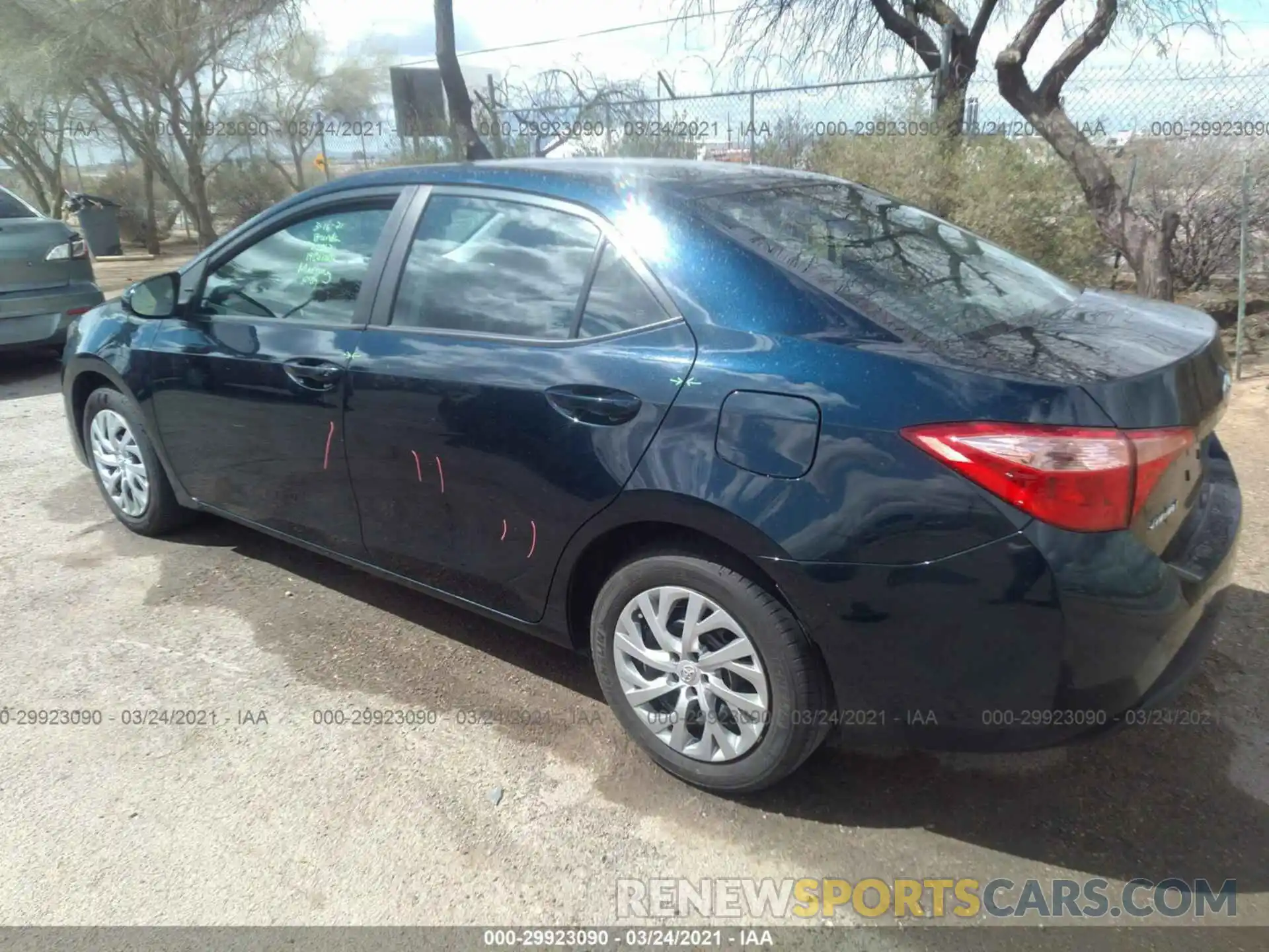 3 Photograph of a damaged car 2T1BURHEXKC230879 TOYOTA COROLLA 2019