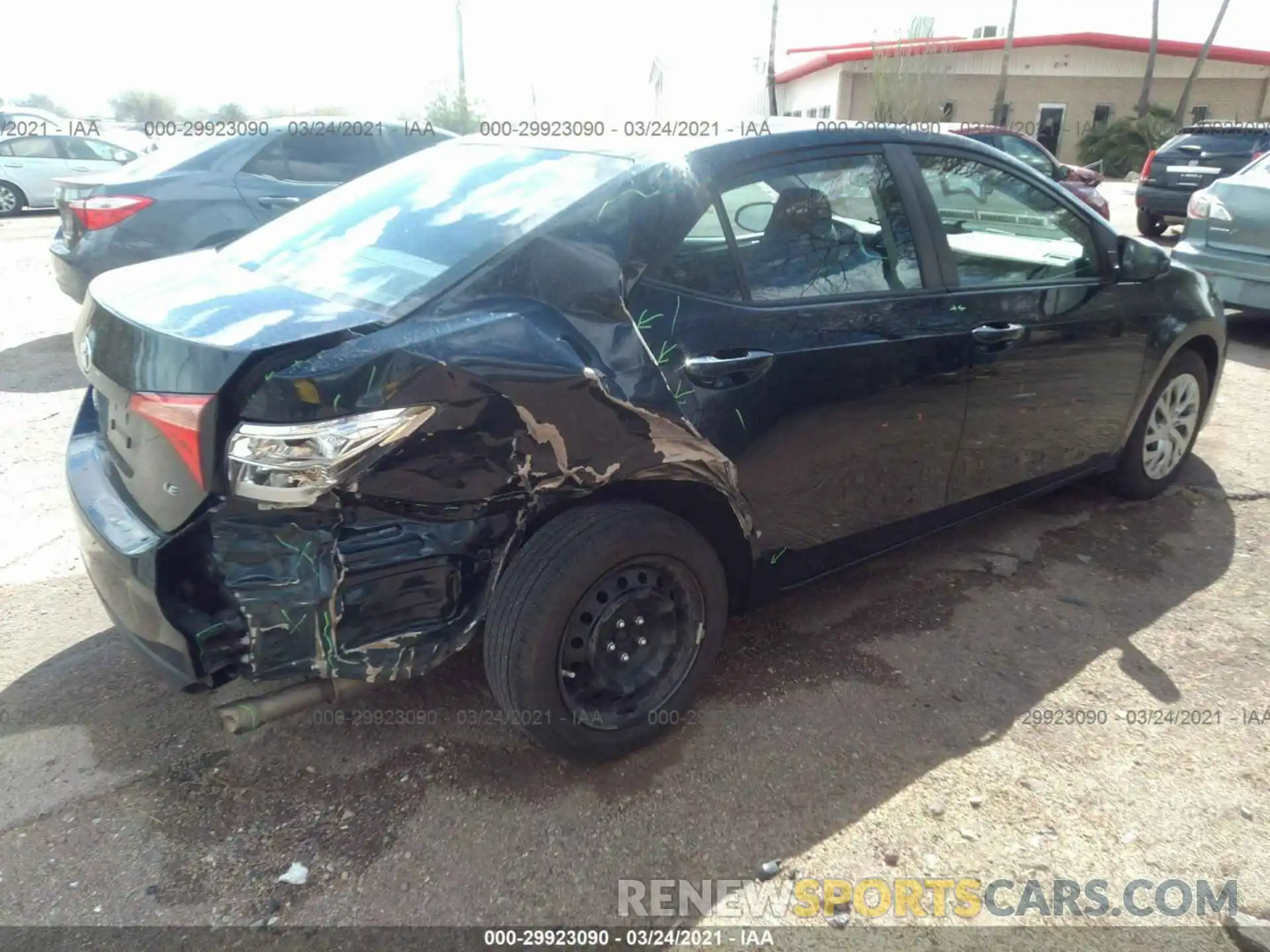 4 Photograph of a damaged car 2T1BURHEXKC230879 TOYOTA COROLLA 2019