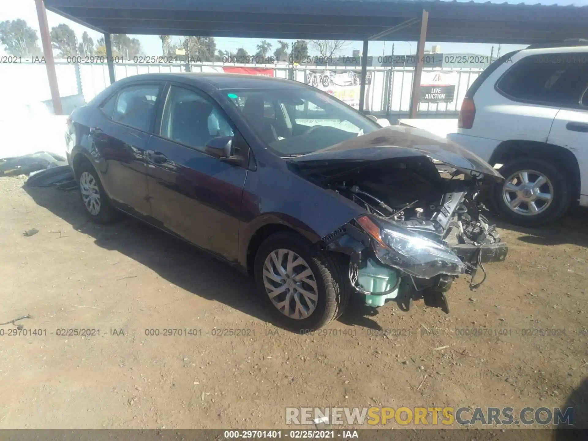 1 Photograph of a damaged car 2T1BURHEXKC231112 TOYOTA COROLLA 2019