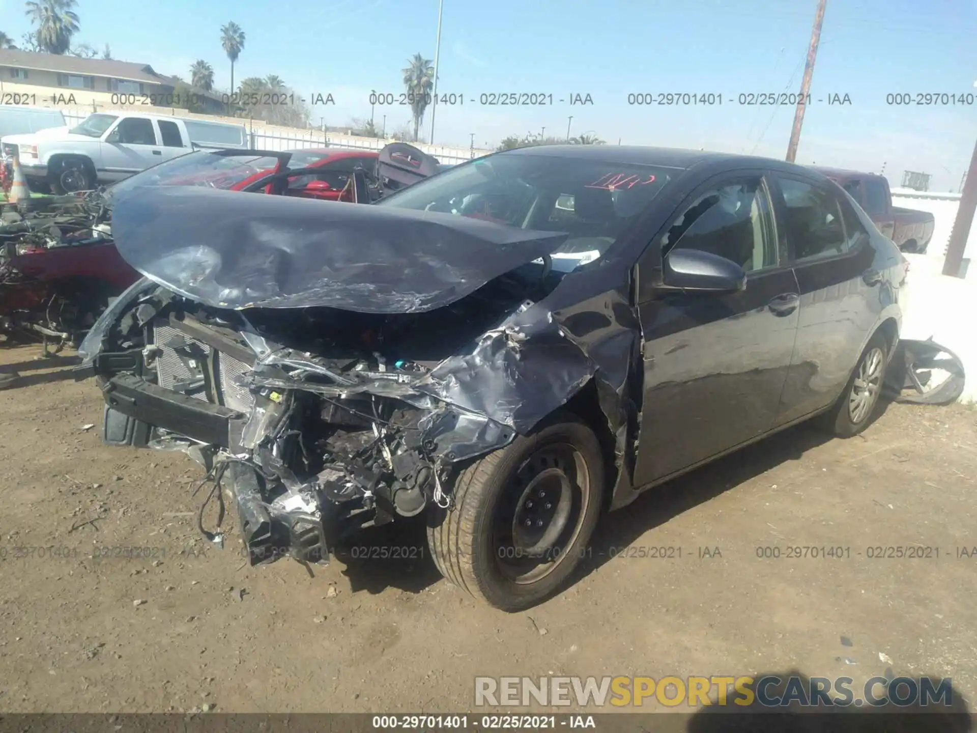 2 Photograph of a damaged car 2T1BURHEXKC231112 TOYOTA COROLLA 2019