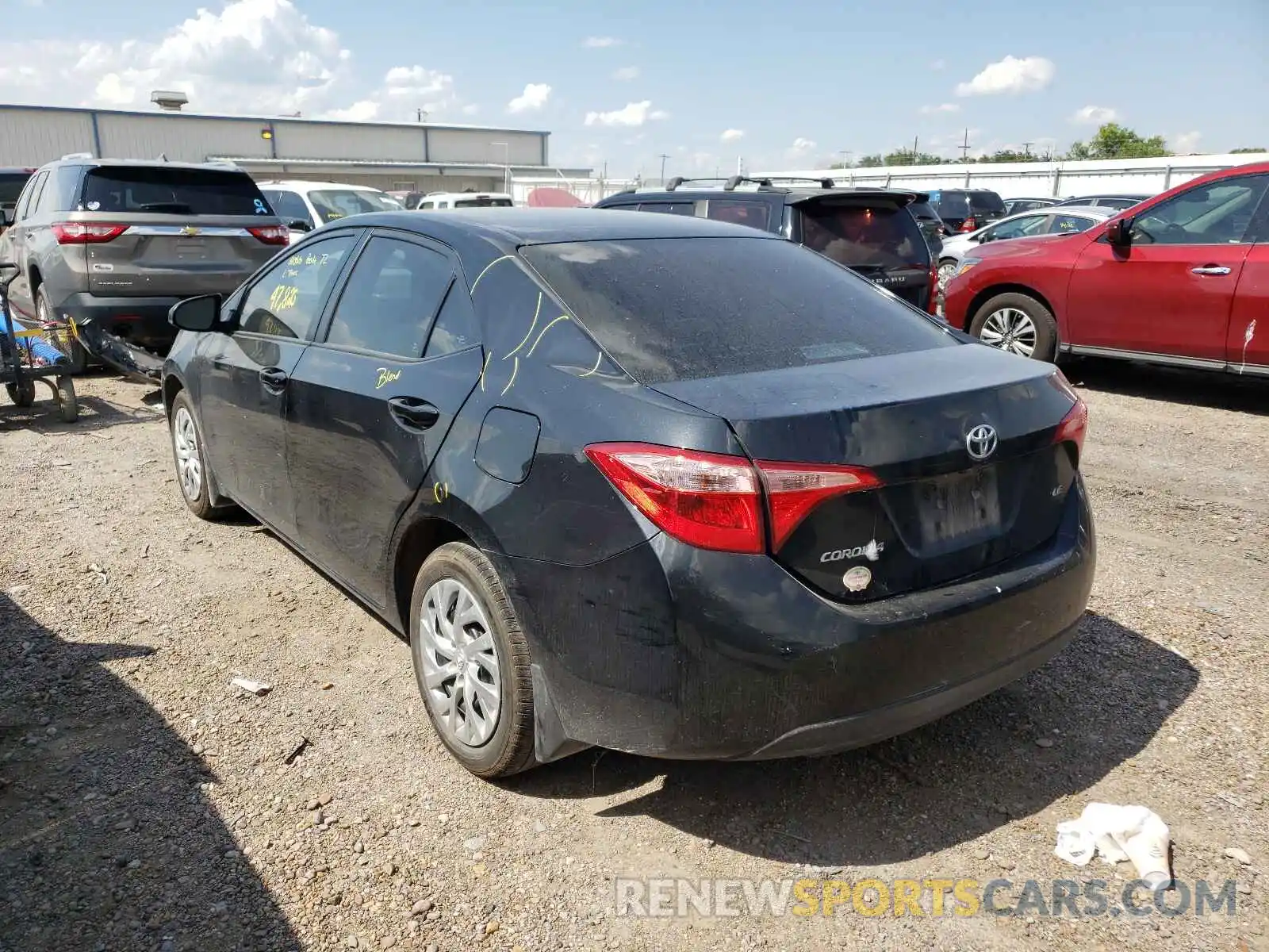 3 Photograph of a damaged car 2T1BURHEXKC231594 TOYOTA COROLLA 2019