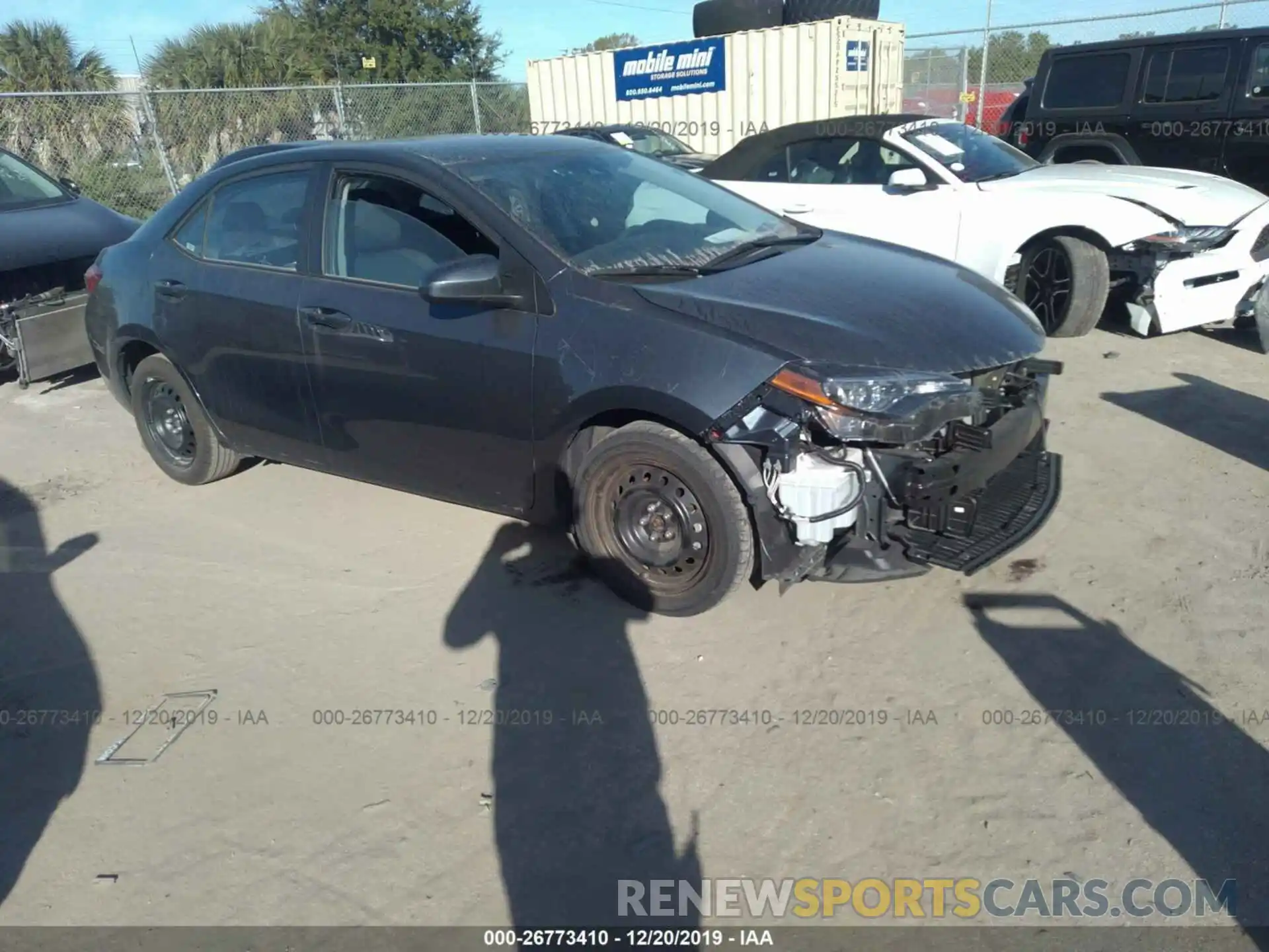 1 Photograph of a damaged car 2T1BURHEXKC232003 TOYOTA COROLLA 2019