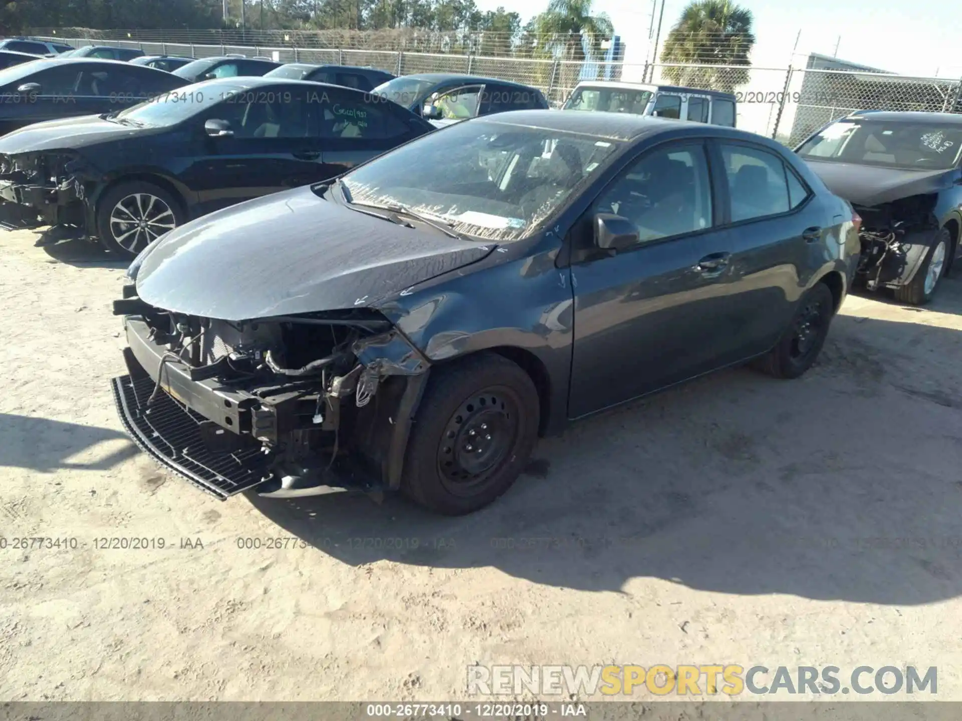 2 Photograph of a damaged car 2T1BURHEXKC232003 TOYOTA COROLLA 2019