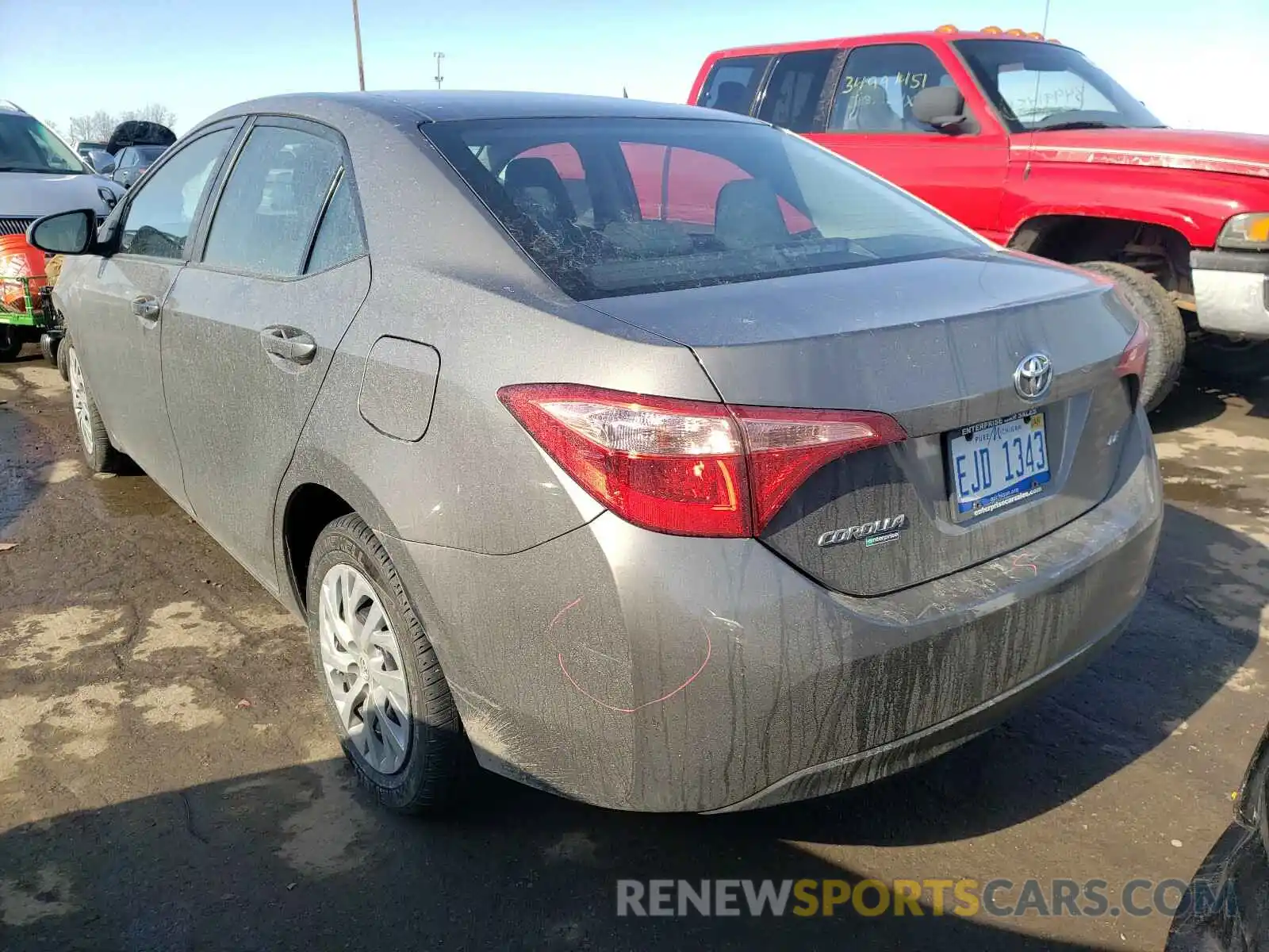 3 Photograph of a damaged car 2T1BURHEXKC232745 TOYOTA COROLLA 2019