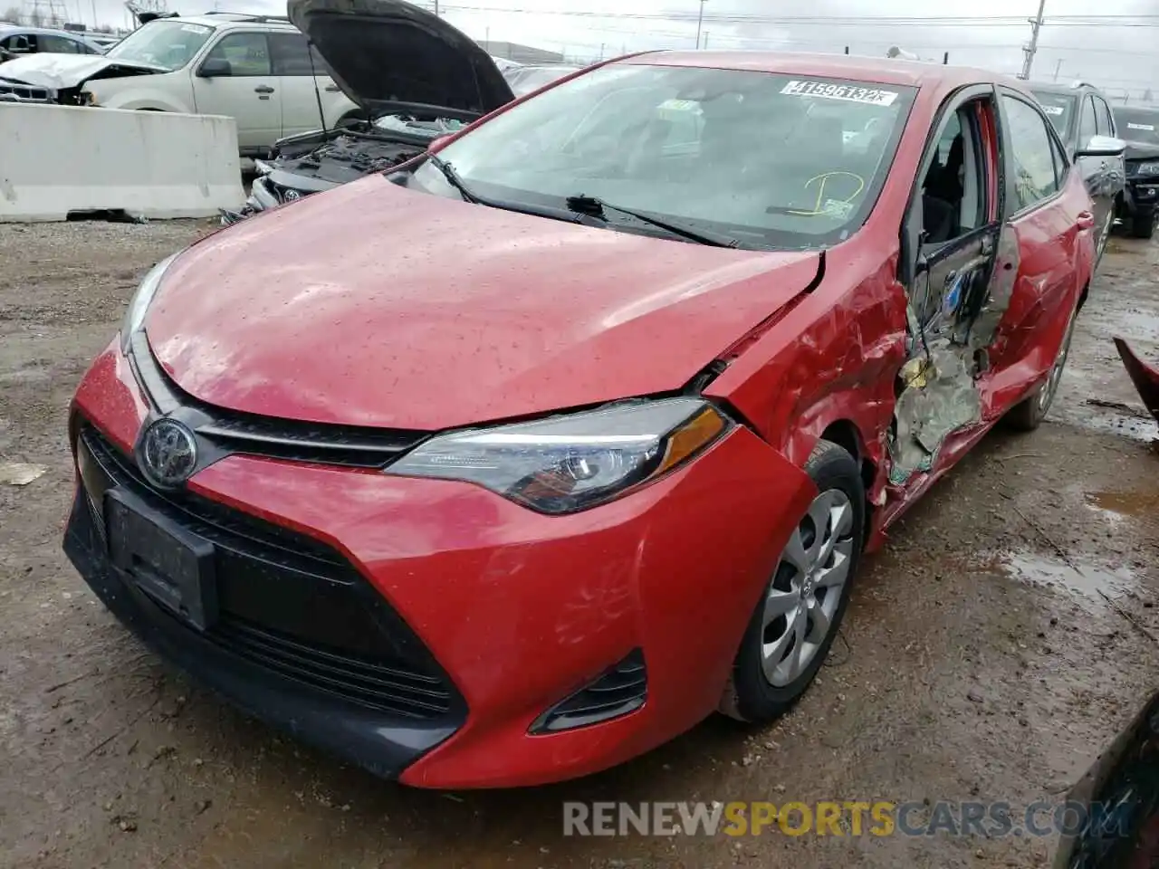 2 Photograph of a damaged car 2T1BURHEXKC232860 TOYOTA COROLLA 2019